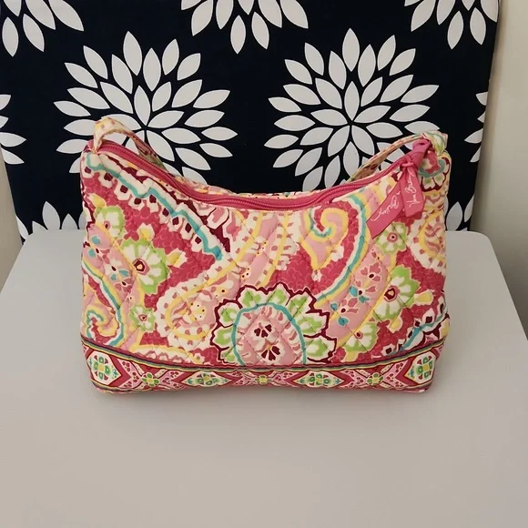 Vera Bradley Capri Melon Maggie Small Shoulder Bag Floral Like New - Picture 3 of 6
